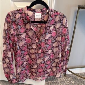 Isabel Marant Floral Pink Blouse- worn once